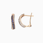 золотые серьги с драгоценными камнями 17097536